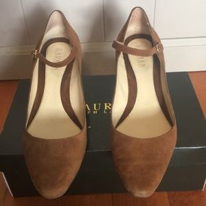 Ralph Lauren Suede Heels